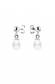 Boucles d'Oreilles Argent & Perles