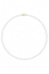 Necklace Row of Pearls