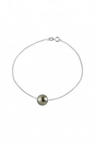 Silver Bracelet Genuine Tahitian Pearl