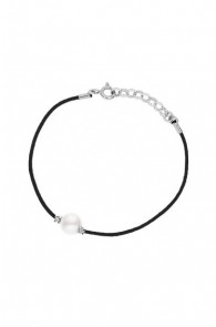 White Pearl Bracelet & Real Diamonds