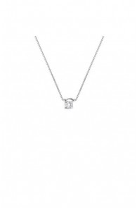Gold Necklace With Solitaire Diamond