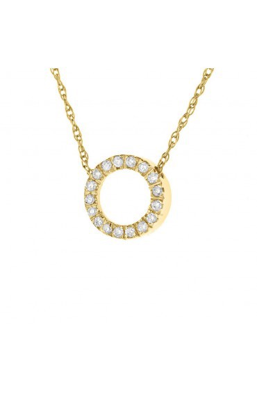 Collier Or Cercle Diamants