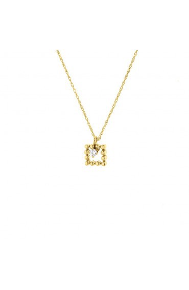 Gold Necklace With Diamonds