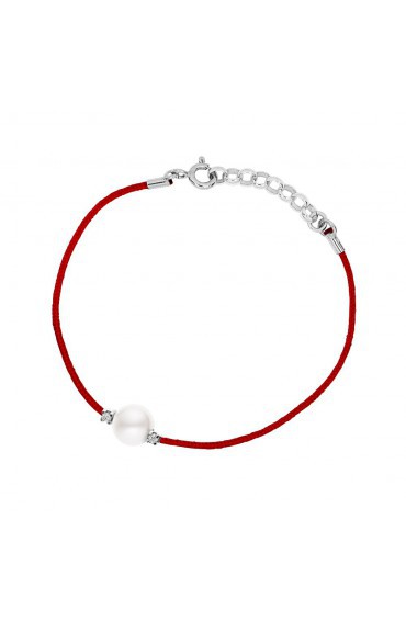 White Pearl Bracelet & Real Diamonds