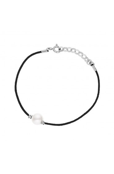 Bracelet Perle Blanche & Véritables Diamants
